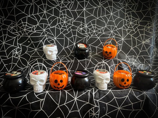 Halloween Mystery Skulls, Pumpkins OR Cauldrons