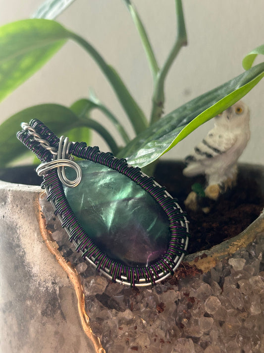 “Northern Lights” Fluorite Necklace