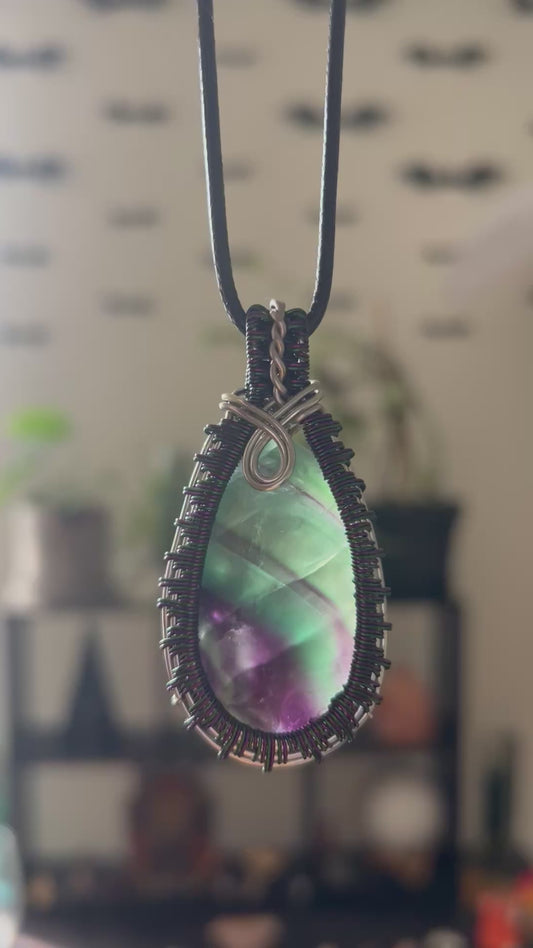 “Northern Lights” Fluorite Necklace